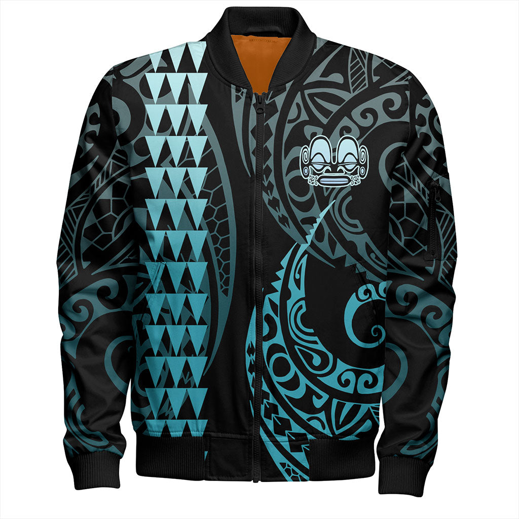 Marquesas Islands Bomber Jacket Kakau Style Ver.1