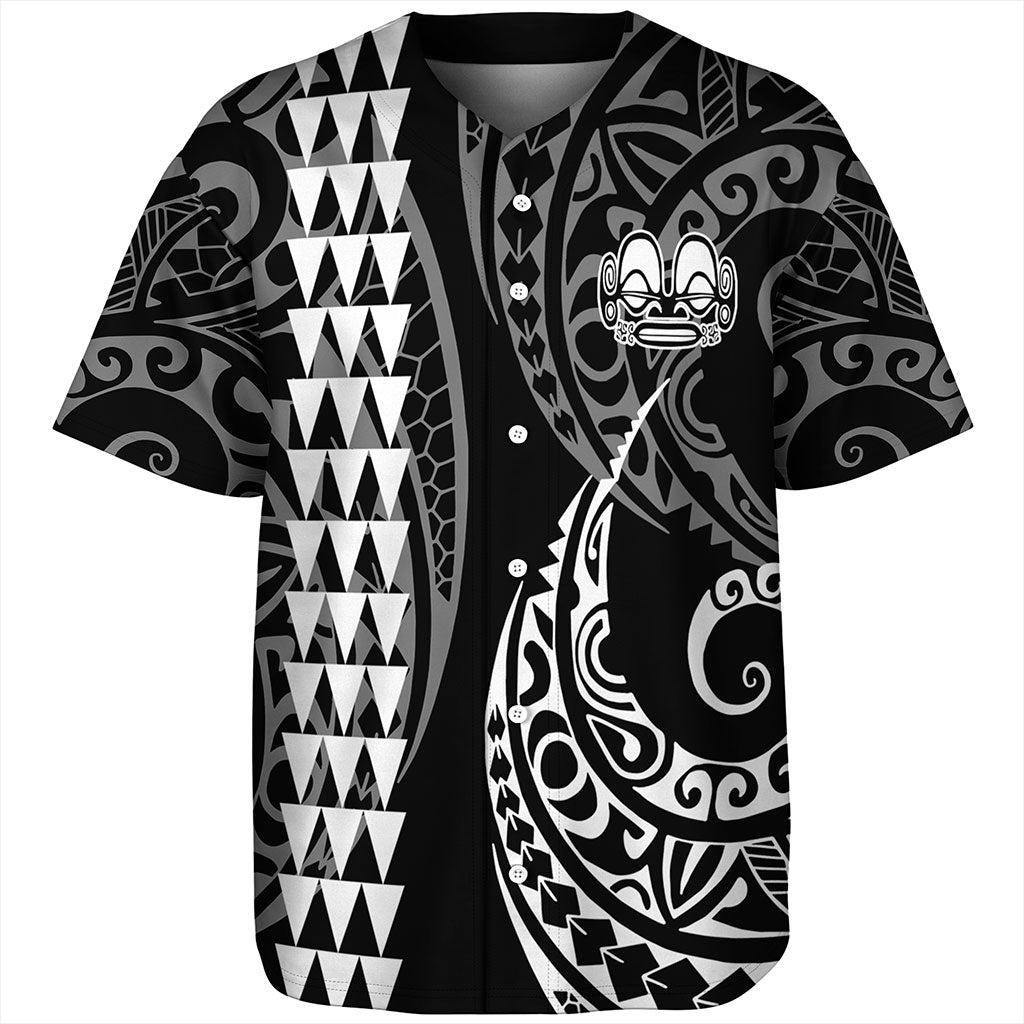 Marquesas Islands Baseball Shirt Kakau Style Ver.1