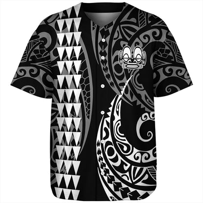 Marquesas Islands Baseball Shirt Kakau Style Ver.1