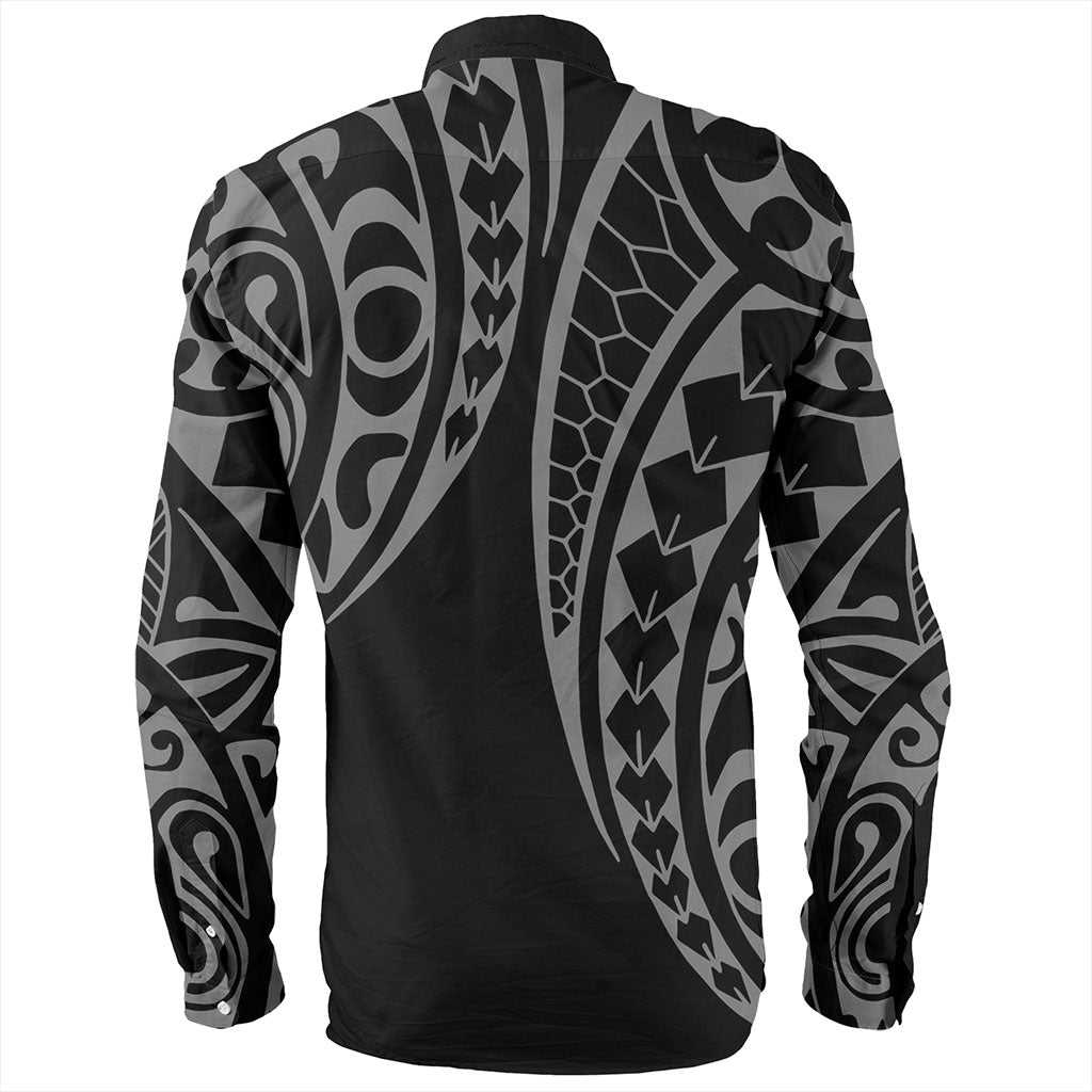 Marquesas Islands Long Sleeve Shirt Kakau Style Ver.1