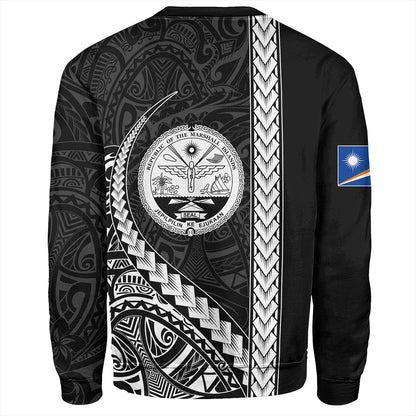 Marshall Islands Sweatshirt Tribal Micronesian Coat Of Arms