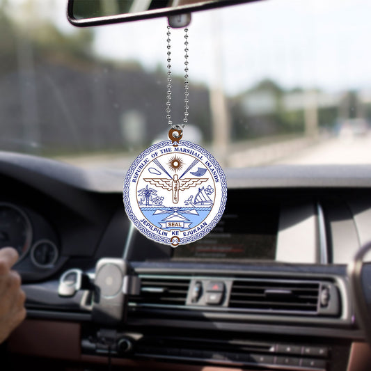 Marshall Islands Car Hanging Ornament Coat Of Arms