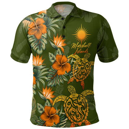 Marshall Islands Polo Shirt Custom Personalised Polynesian Tropical Summer