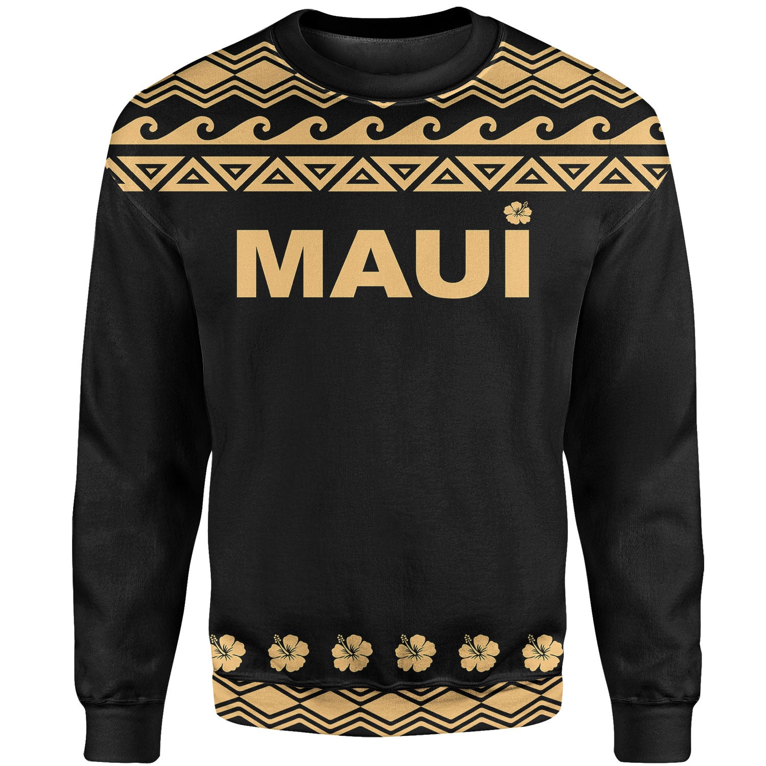 Maui All Over Sweatshirt - Polynesian Turtle Sweatshirt