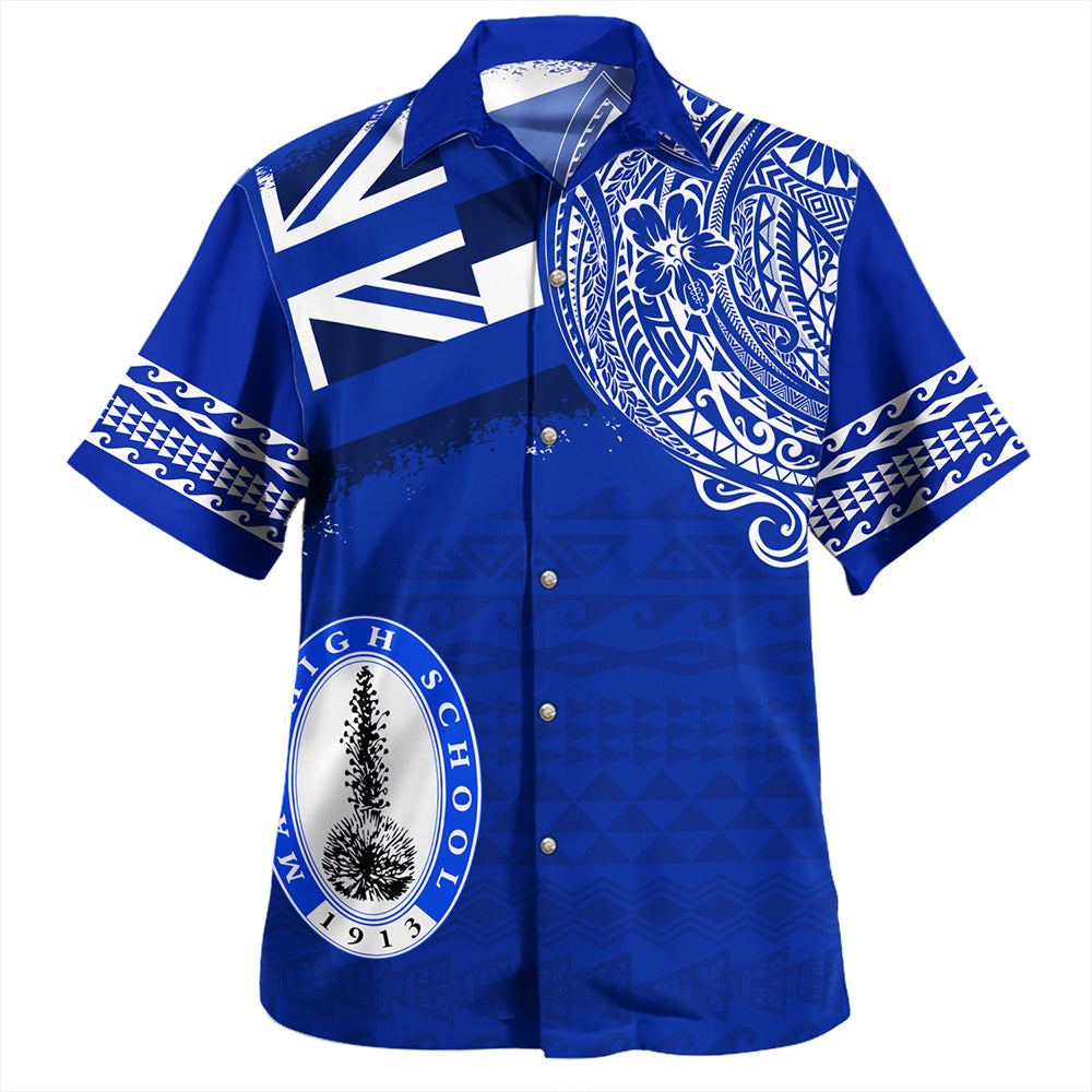 Hawaii Hawaiian Shirt Maui High School With Crest Style