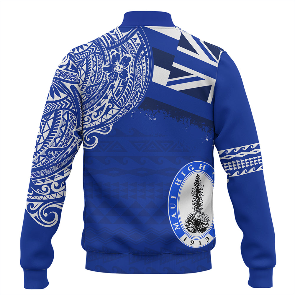 Hawaii Baseball Jacket Maui High School With Crest Style