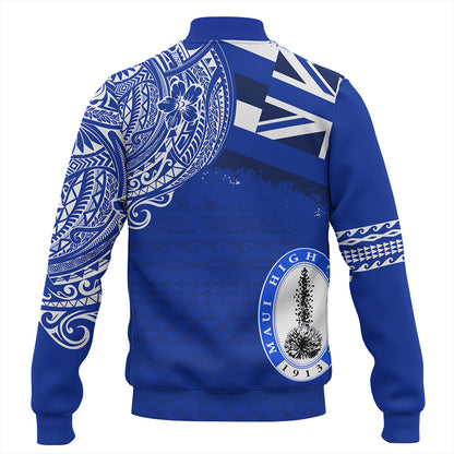 Hawaii Baseball Jacket Maui High School With Crest Style