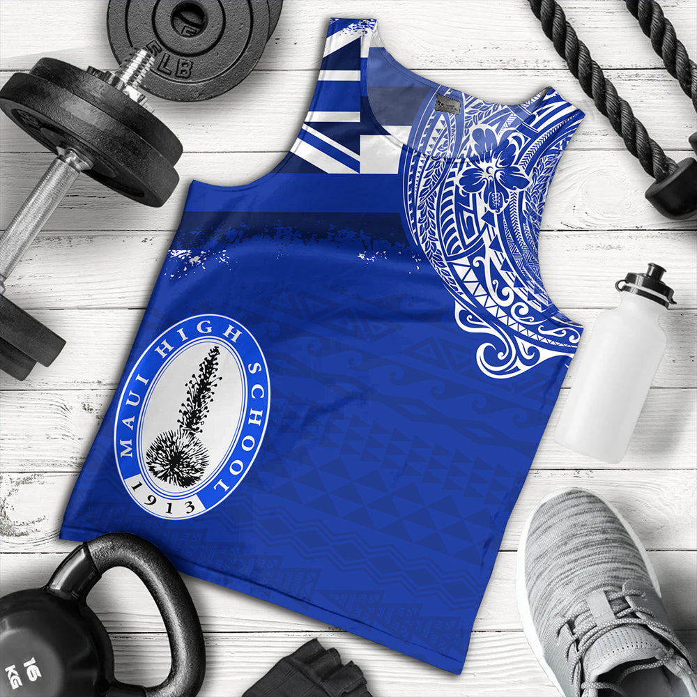 Hawaii Tank Top Maui High School With Crest Style
