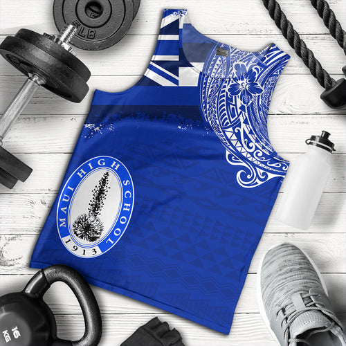 Hawaii Tank Top Maui High School With Crest Style