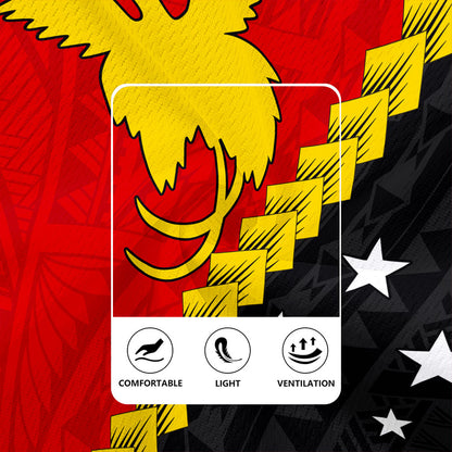 Papua New Guinea Rugby Jersey Melanesia With Flag Tribal Tattoo