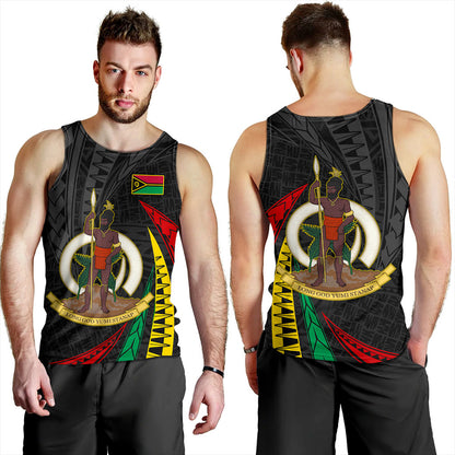Vanuatu Tank Top Melanesian Tribal Wave