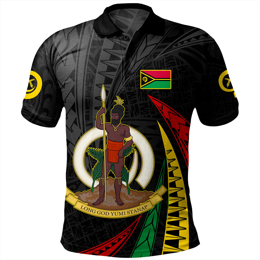 Vanuatu Polo Shirt Melanesian Tribal Wave