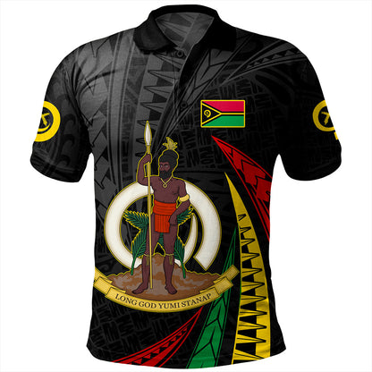 Vanuatu Polo Shirt Melanesian Tribal Wave