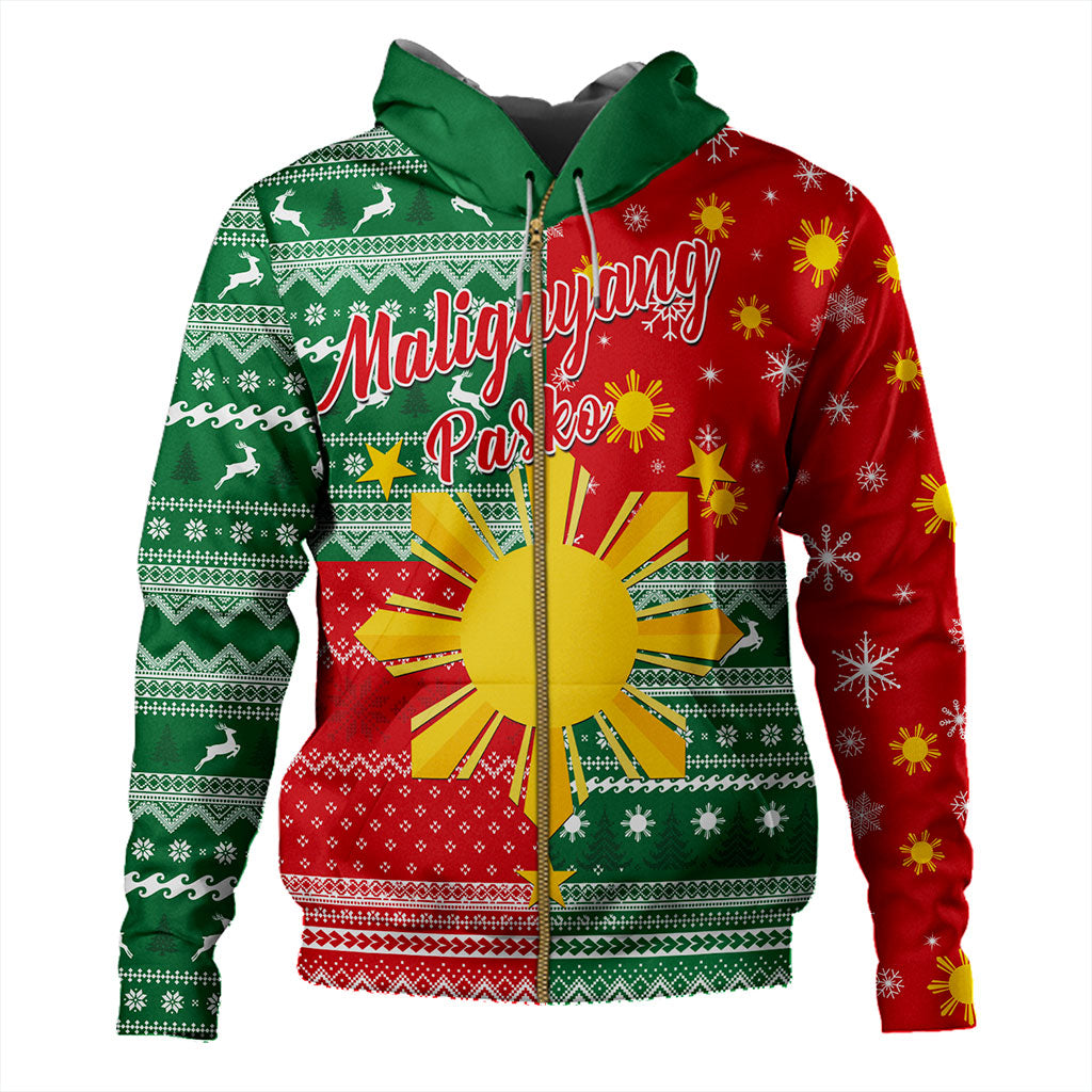Philippines Filipinos Hoodie Merry Christmas Pattern Sun Style