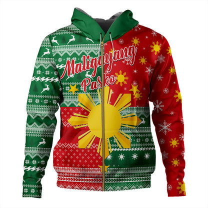 Philippines Filipinos Hoodie Merry Christmas Pattern Sun Style