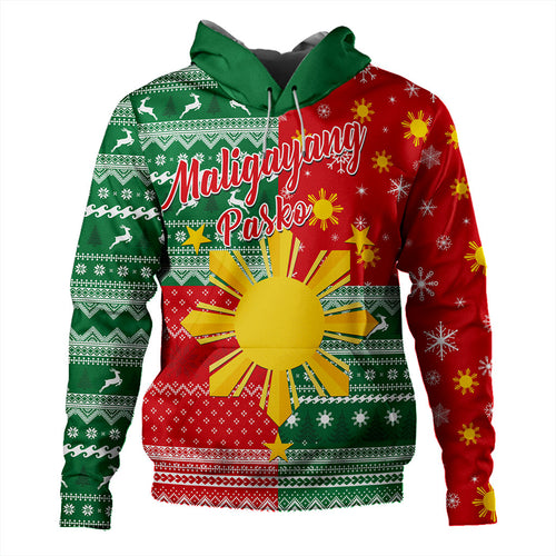 Philippines Filipinos Hoodie Merry Christmas Pattern Sun Style