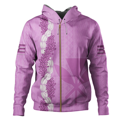 Hawaii Hoodie Flower Lei Kanaka Maoli Polynesia Island Style