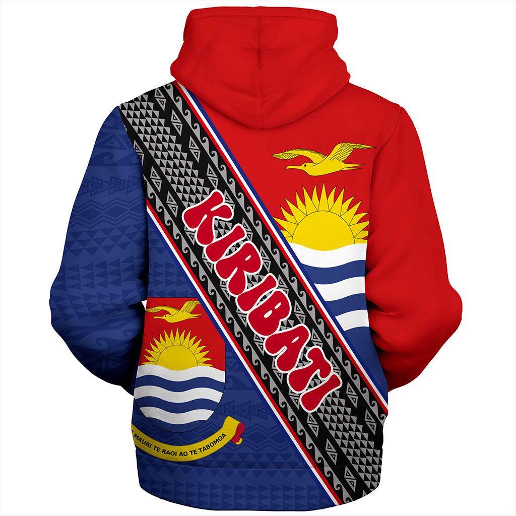 Kiribati Sherpa Hoodie Micronesia Flag And Coat Of Arms