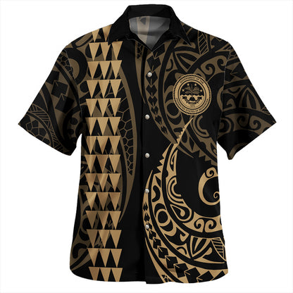 Federated States Of Micronesia Combo Dress And Shirt Coat Of Arms Kakau Style Gold
