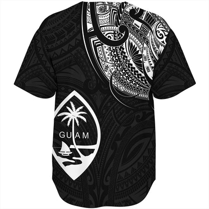 Guam Baseball Shirt Micronesia Tribal Coat Of Arms