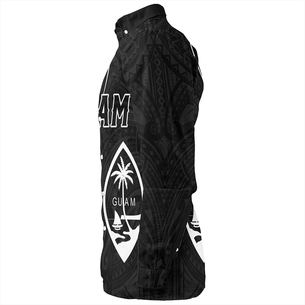 Guam Long Sleeve Shirt Micronesia Tribal Coat Of Arms