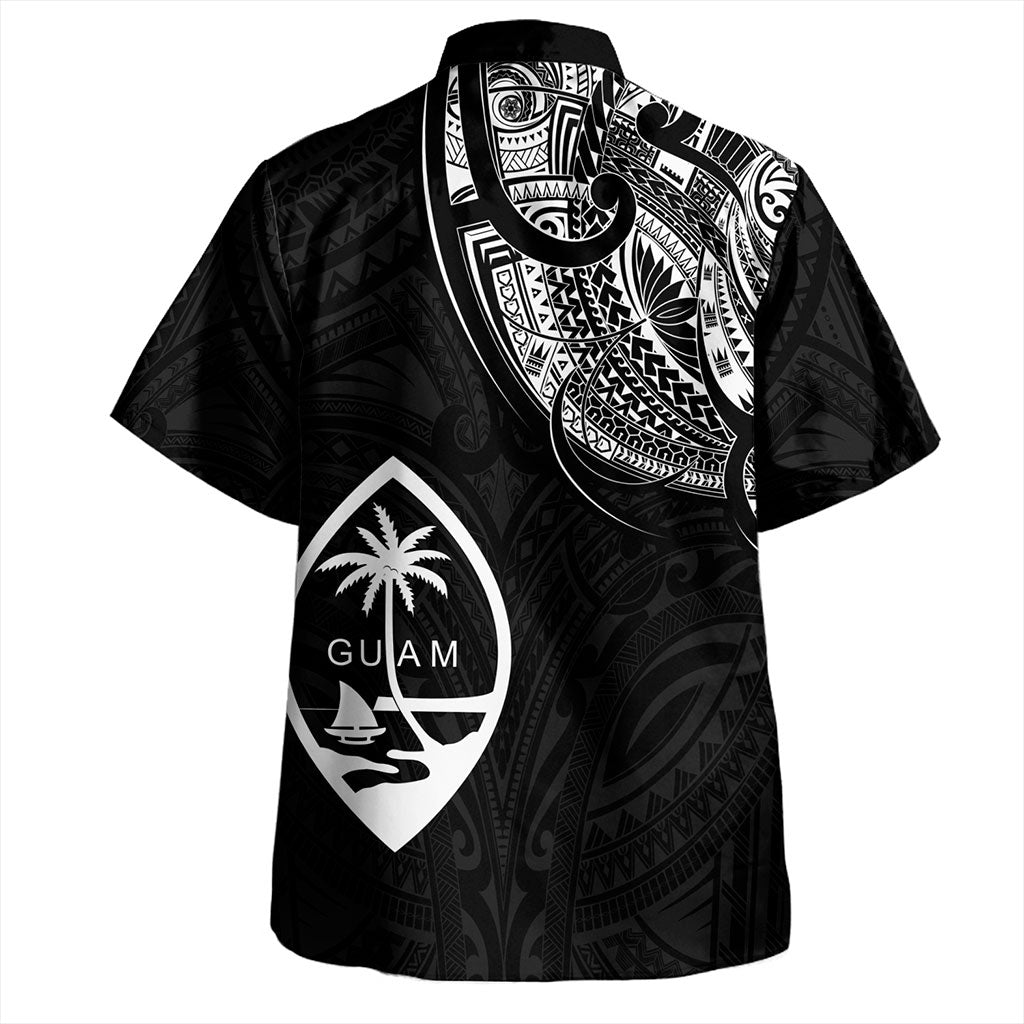 Guam Hawaiian Shirt Micronesia Tribal Coat Of Arms