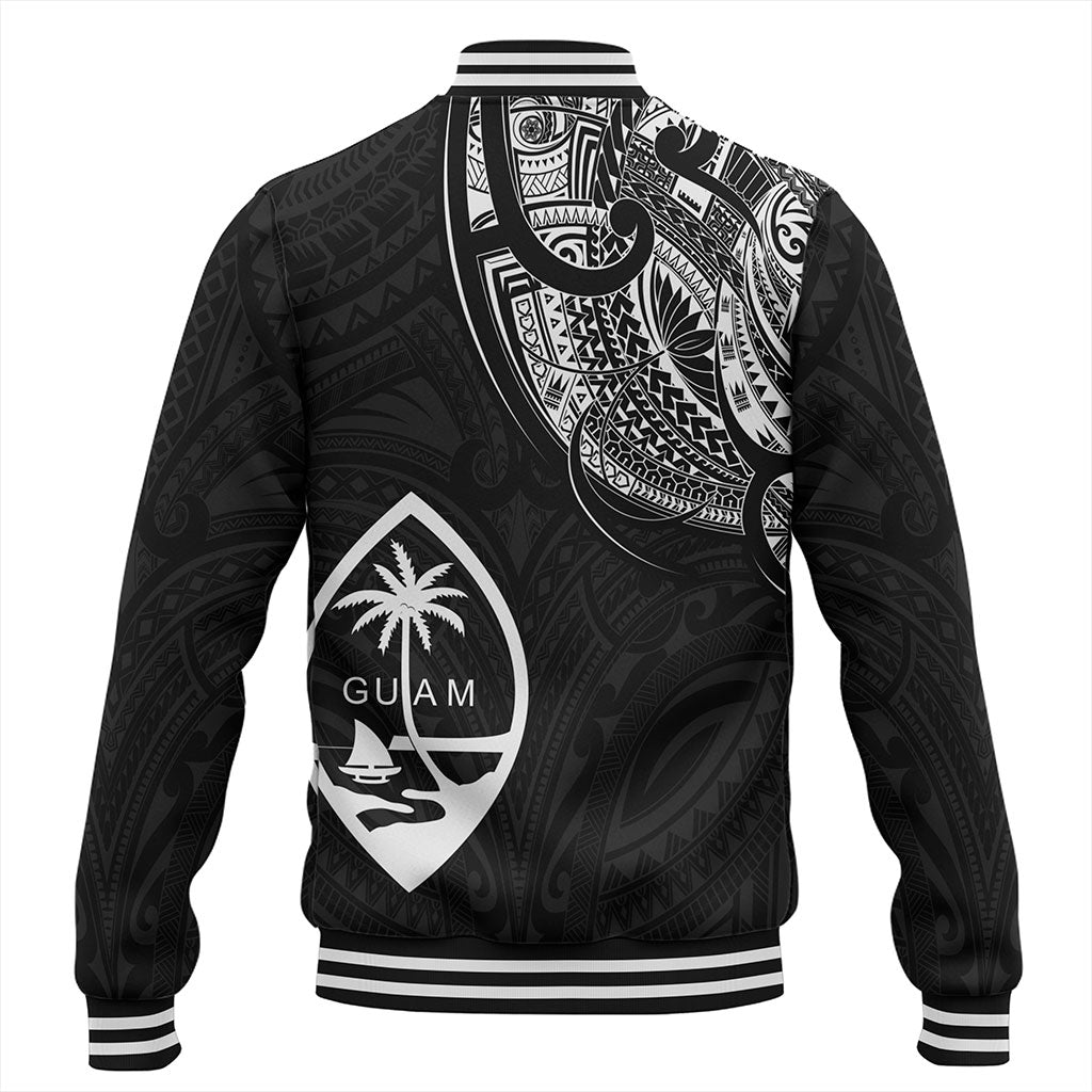 Guam Baseball Jacket Micronesia Tribal Coat Of Arms
