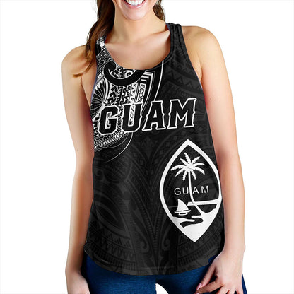 Guam Women Tank Micronesia Tribal Coat Of Arms