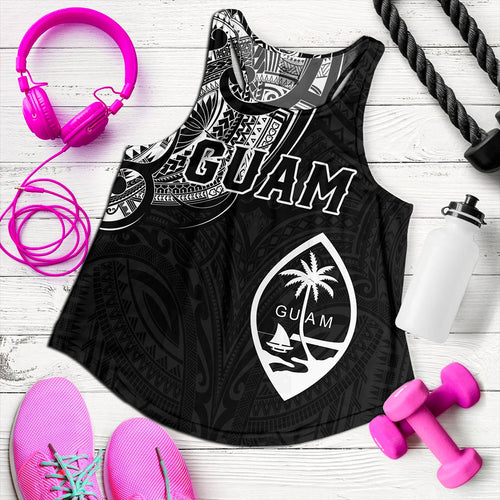 Guam Women Tank Micronesia Tribal Coat Of Arms