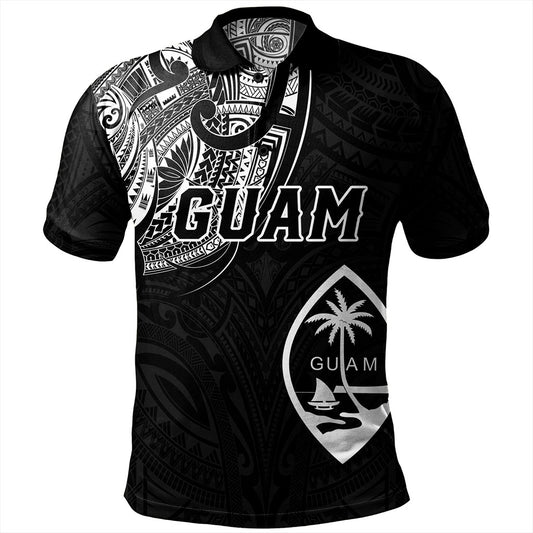 Guam Polo Shirt Micronesia Tribal Coat Of Arms