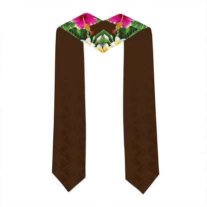 Hawaii Graduation Stole Custom Mililani High School Class 2026 Tropical Hibiscus Island Style