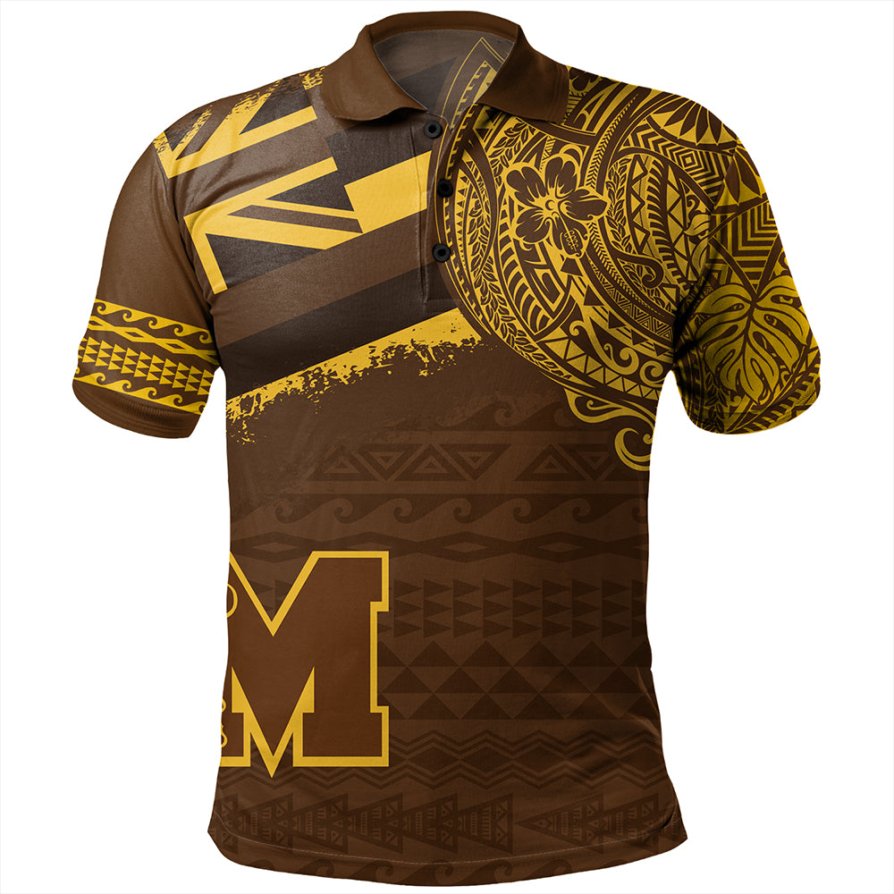 Hawaii Polo Shirt Mililani High School With Crest Style