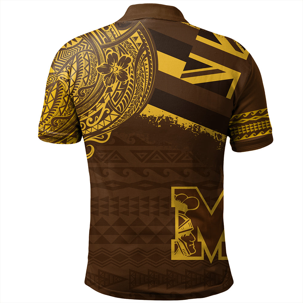Hawaii Polo Shirt Mililani High School With Crest Style