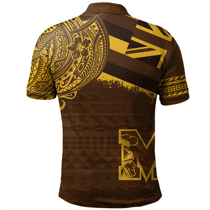 Hawaii Polo Shirt Mililani High School With Crest Style