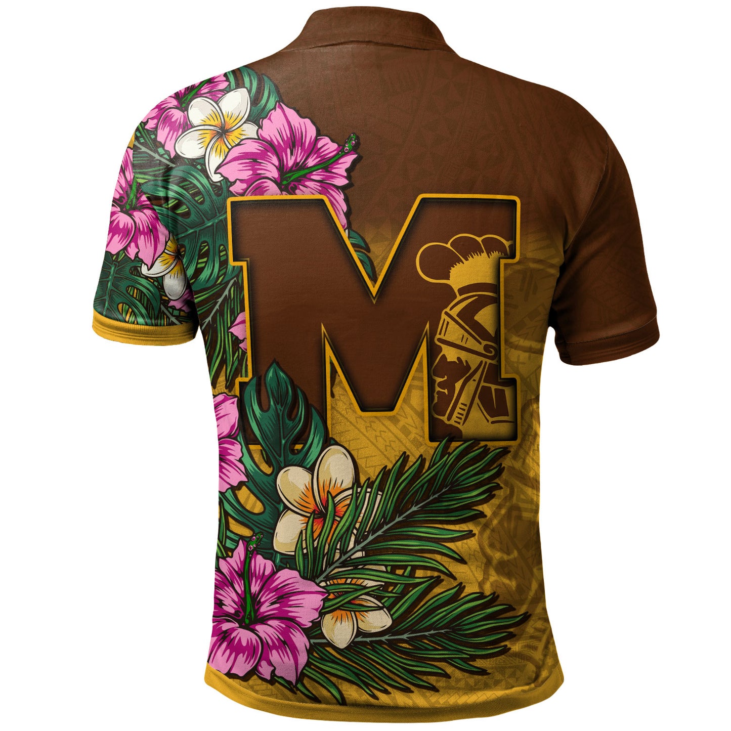 Hawaii Custom Personalised Polo Shirt - Mililani Trojan High School Hawaiian Tropical Flowers Polo Shirt
