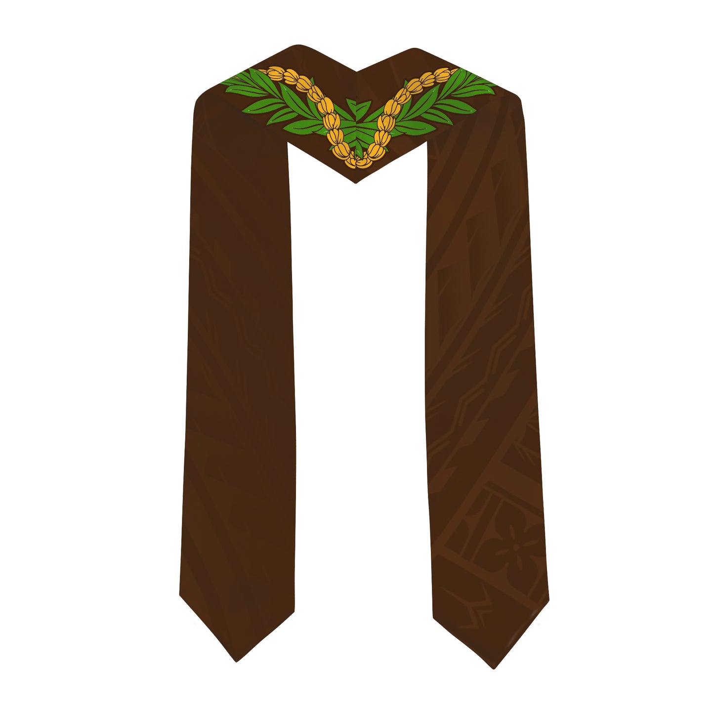 Hawaii Graduation Stole Custom Mililani High School Polynesian Lei