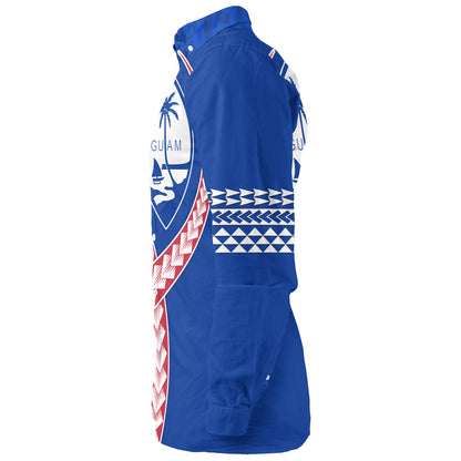 Guam Long Sleeve Shirt Tribal Polynesian In My Heart
