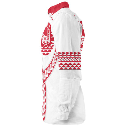 Tahiti Long Sleeve Shirt Tribal Polynesian In My Heart