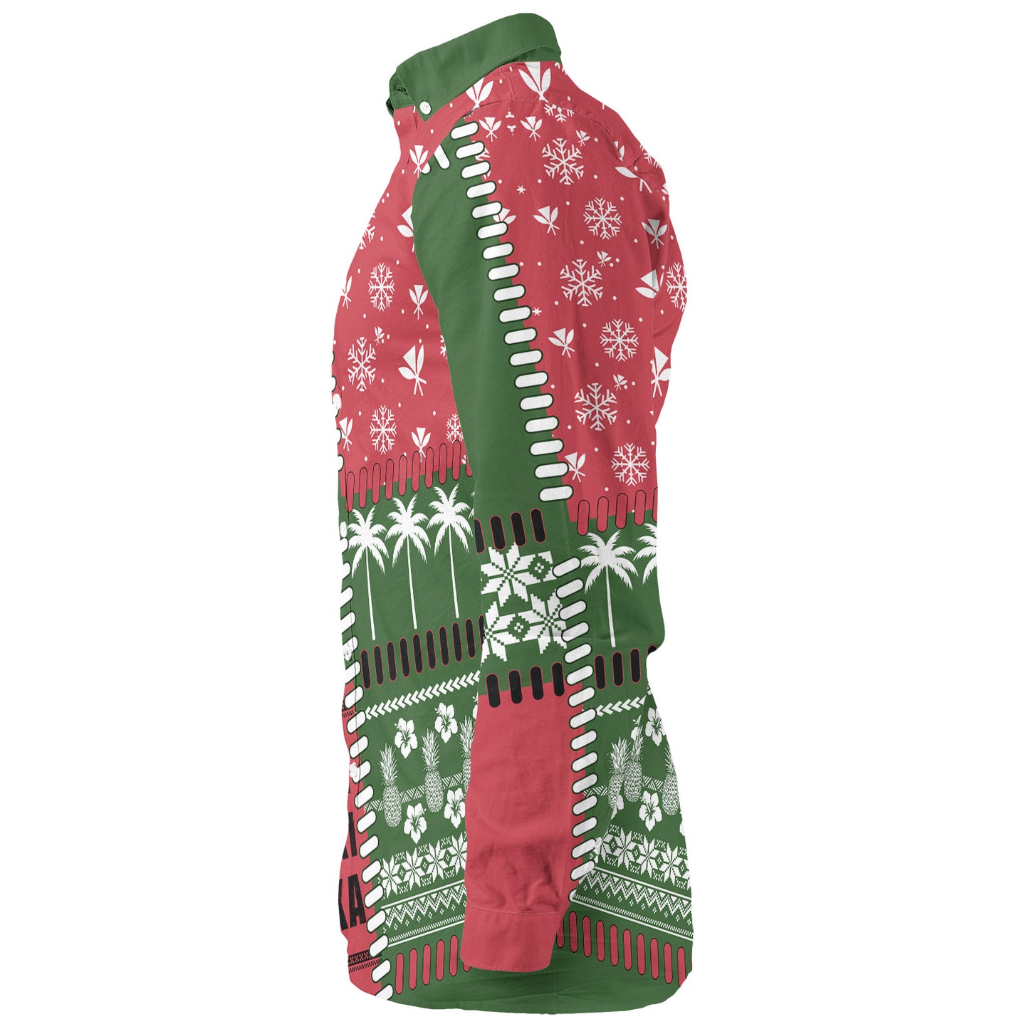 Hawaii Long Sleeve Shirt Santa Surfing Mele Kalikimaka Kanaka Maoli