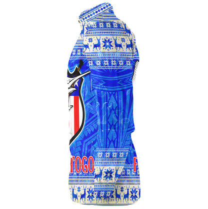 American Samoa Long Sleeve Shirt Fagatogo Christmas Style