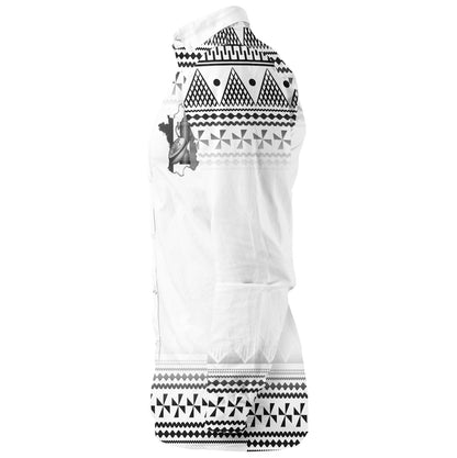 Fiji Long Sleeve Shirt Rugby Ball Tapa Patterns