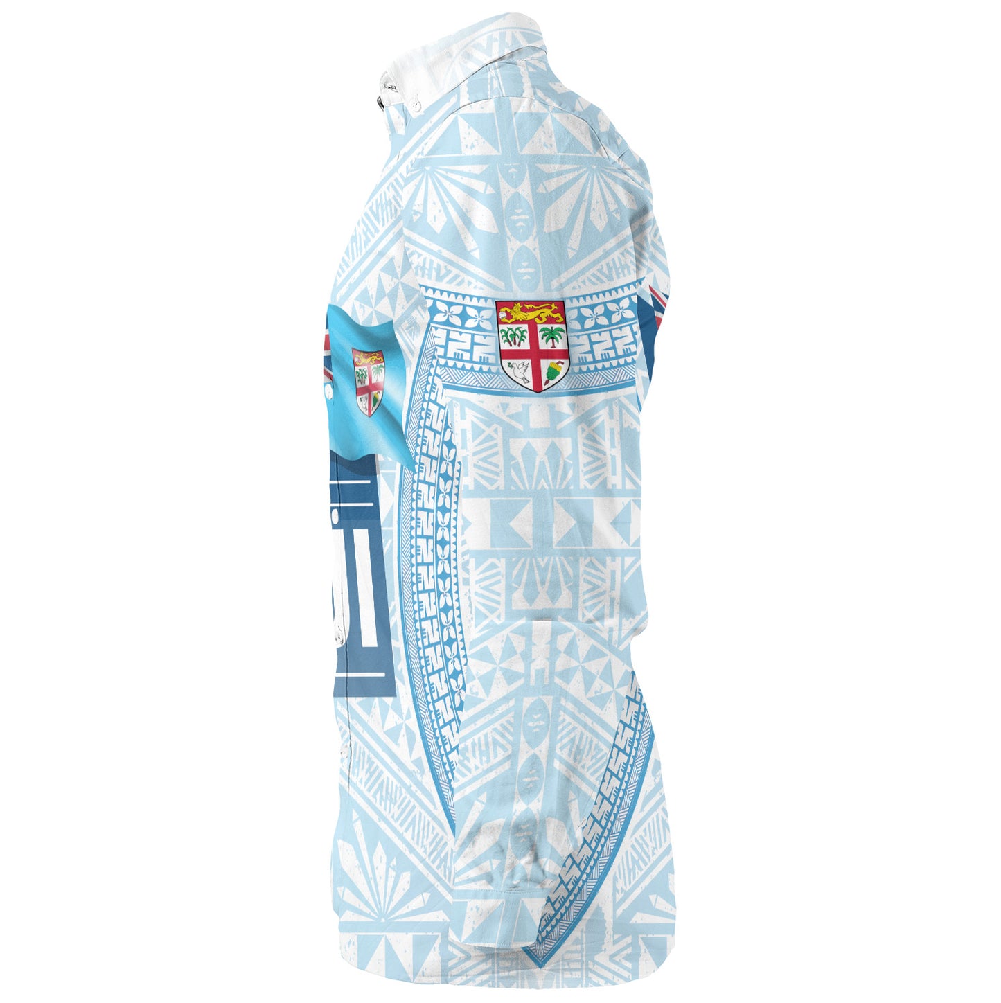 Fiji Long Sleeve Shirt Fijian Tapa Style