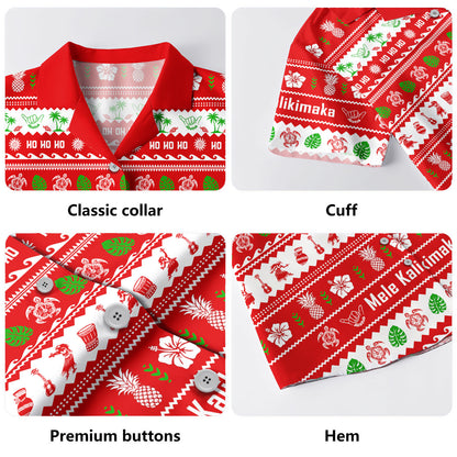 Hawaii Hawaiian Shirt Mele Kalikimaka Aloha Christmas