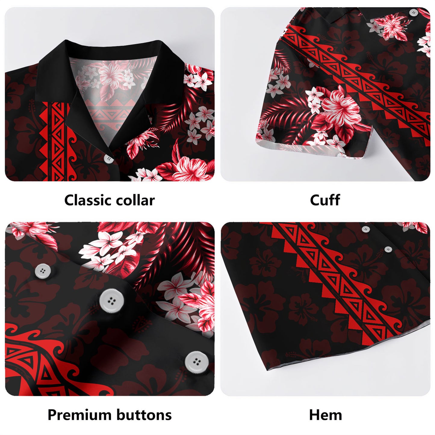 Hawaii Hawaiian Shirt Polynesia With Hibiscus Pattern