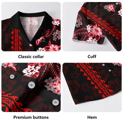 Hawaii Hawaiian Shirt Polynesia With Hibiscus Pattern