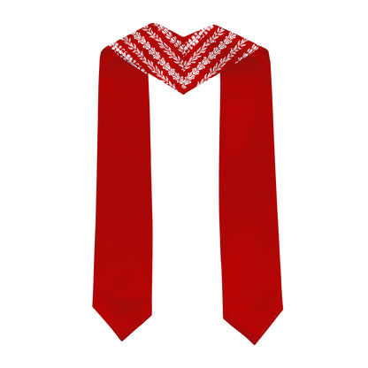 Hawaii Graduation Stole Custom Seamless Pattern Lei Floral