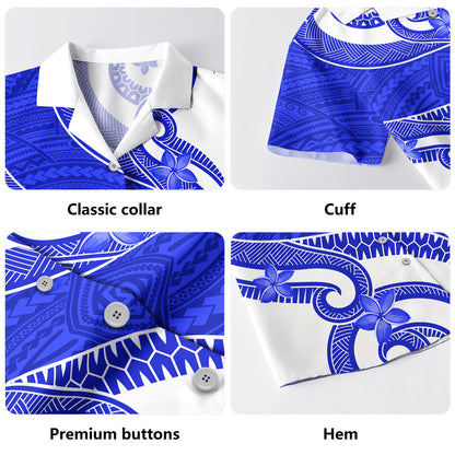 Hawaii Hawaiian Shirt Polynesia Tattoo Flower Pattern Beach
