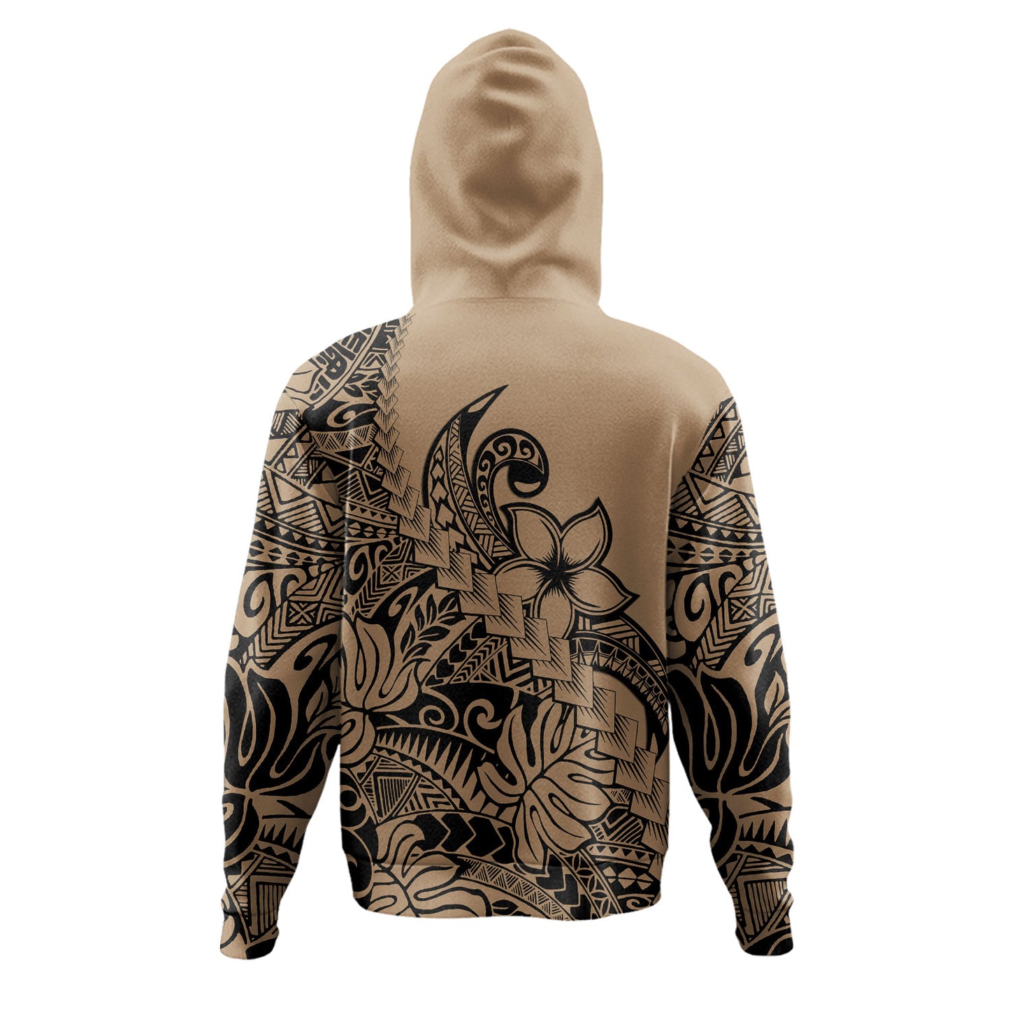 Polynesian Hoodie Tribal Plumeria Beautiful