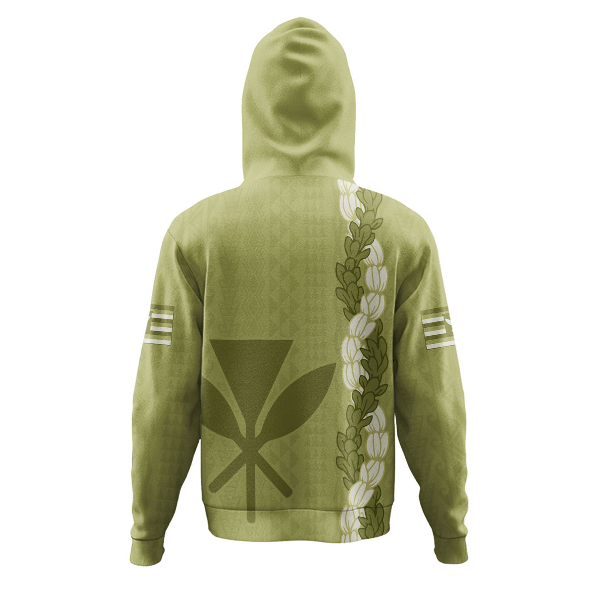 Hawaii Hoodie Flower Lei Kanaka Maoli Polynesia Island Style