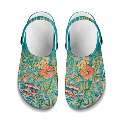 Hawaii Clogs Shoes Custom Text Hawaii Land Of Aloha